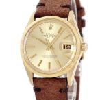 【3年保証】 ロレックス オイスターパーペチュアル デイト 1504/8 25番台 K18YG無垢 ヴィンテージ モローベゼル 自動巻き メンズ 腕時計