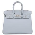 エルメス ハンドバッグ バーキン25 ヴォースイフト ブルー 水色