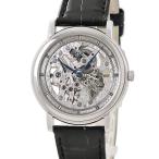【3年保証】 クレドール シグノ メカニカル スケルトン GBBD985 6899-00A0 OH済 Pt950無垢 彫金 シルバー 薄型 手巻き メンズ 腕時計