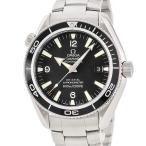 【3年保証】 オメガ シーマスター 600 プラネットオーシャン 2201.50.00 OH済 ブラック 黒 逆回転防止ベゼル 自動巻き メンズ 腕時計