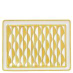  Hermes посуда soleil прямоугольный plate soleil du Hermes PM фарфор желтый желтый × белый новый товар не использовался . тарелка P046089P