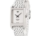 【3年保証】 トムフォード N.004 リサイクルスチール ホワイトダイアル TF0120256681 新品同様 白 クオーツ メンズ 腕時計