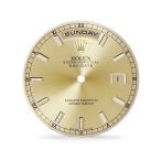 ロレックス 純正 デイデイト 118238用 ダイアル 替え 文字盤 シャンパンゴールド 三針セット 交換 予備 サンレイ メンズ 腕時計