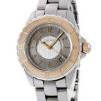 【3年保証】 シャネル J12 クロマティック H4197 K18PG無垢 Ti×PG コンビ グレー ラウンド 自動巻き メンズ レディース 腕時計