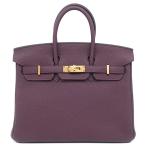 エルメス ハンドバッグ バーキン バーキン25 トゴ パープル カシス 紫 鍵・カデナ欠品 U