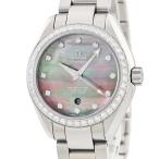 【3年保証】 オメガ シーマスター アクアテラ 150M 231.15.34.20.57.001 純正ダイヤ グレー シェル 自動巻き レディース 腕時計