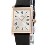 【3年保証】 クレドール シグノ GBAR018 8J81-0AL0 K18PG無垢 シルバー ローマン 角型 薄型 セイコー クオーツ メンズ 腕時計