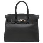 エルメス ハンドバッグ バーキン バーキン30 アルデンヌ ブラック ブラック 黒 □G