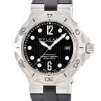 【3年保証】 ブルガリ ディアゴノ プロフェッショナル スクーバ アクア DP42BSVDSD DP42SSD ブラック デイト 自動巻き メンズ 腕時計