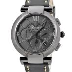 【3年保証】 ショパール インペリアーレ クロノ 40mm 388549-3007 ブラック DLC加工 デイト クロノグラフ 自動巻き メンズ 腕時計