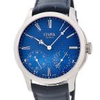 【3年保証】 チャペック ケ・デ・ベルク サファイア・ブルー L CZQDB-SBL スモールセコンド パワーリザーブ表示 手巻き メンズ 腕時計