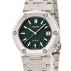 【3年保証】 クレドール ロコモティブ GCCR997 CR01-00B0 未使用 グリーン バー デイト 六角形 ブライトチタン 自動巻き メンズ 腕時計