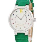 【3年保証】 ルイヴィトン タンブール スリム MM レインボー QA159Z モノグラム ギョウシェ カラフル クオーツ メンズ レディース 腕時計