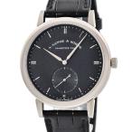 【3年保証】 ランゲ&amp;ゾーネ グランド サクソニア 307.029/LS3073AD OH済 K18WG無垢 ブラック スモールセコンド 自動巻き メンズ 腕時計