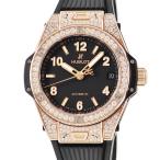 【3年保証】 ウブロ ビッグバン ワンクリック キングゴールド パヴェ 465.OX.1180.RX.1604 純正ダイヤ ブラック 自動巻き メンズ 腕時計