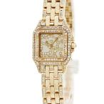 【3年保証】 カルティエ パンテール SM WF3005B9 K18YG無垢 スクエア ダイヤモンド クオーツ レディース 腕時計