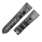 カルティエ 純正 カリブル 42mm用 クロコバンド 新品同様 替え 尾錠用 ベルト ストラップ 23ｍｍ ブラック 黒 メンズ 腕時計