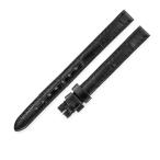 カルティエ 純正 クロコバンド 新品同様 ベルト 尾錠用 ストラップ 本革 替え 9.5ｍｍ ブラック 黒 レディース 腕時計