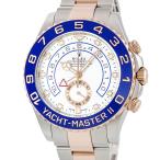 ROLEX ロレックス ヨットマスター2 116681 ホワイト K18ピンクゴールド×ステンレススチール メンズ 自動巻き 【中古】200