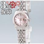 ロレックス ROLEX デイトジャスト 179174NR ランダム 自動巻 K18WGxSS レディース ローマ ブラック シェル ローマ文字 ホワイトゴールド コンビ シルバー 中古