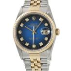 【3年保証】 ロレックス デイトジャスト 36 16233G T番 K18YGxSS コンビ 純正ダイヤ ブルーグラデーション 自動巻き メンズ 腕時計