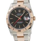 【3年保証】 ロレックス デイトジャスト ターノグラフ 116261 Z番 K18RG×SS コンビ 黒 バー 自動巻き メンズ 腕時計