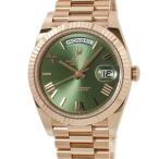 【3年保証】 ロレックス デイデイト 40 228235 ランダム番 K18RG無垢 オリーブ 緑 プレジデントブレス 自動巻き メンズ 腕時計
