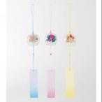 ガラス風鈴 3種類アソート 120個販売 ガラス風鈴 和柄風鈴 jm-556