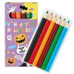 ハロウィンプチ色鉛筆（6本入）240個以上販売 ハロウィン気分満点のノベルティ ハロウィン 景品 販促品 ノベルティグッズ