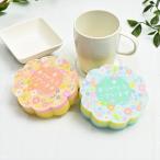 ご注文単位240個以上 ありがとうございます ダイカットキッチンスポンジ １コ入 花型にカットされたキッチンスポンジ ノベルティグッズ 販促品 景品