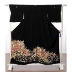 留袖 レンタル 黒留袖 フルセット レンタル留袖 着物レンタル 着物 結婚式 貸衣装 菊 牡丹 加賀調