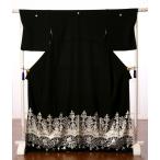 ショッピングウェディング 留袖 レンタル 黒留袖 レンタルフルセット8AA72 着物 結婚式 貸衣装 留袖レンタル 着物レンタル チャペルウェディング ティアラ調 華唐草レース 149cm〜170cm