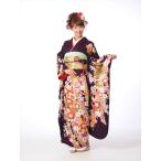 振袖レンタルフルセット(2月〜12月上旬)8AC199 レンタル振袖 振袖 着物レンタル 着物 結婚式 結納 卒業式 レンタル 貸衣装 紫地 束熨斗 桜］ 牡丹 153cm〜175cm