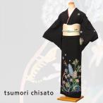ショッピングツモリチサト ツモリチサト正絹 訪問着レンタルフルセット8AD261/レンタル訪問着/正絹/結婚式/パーティ/入学式/七五三/黒/ステッチフラワー/150cm〜170cm 爆買