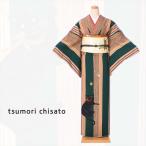ツモリチサト 小紋レンタルフルセット8CT303 レンタル 小紋 着物 グリーン ネコに鈴 149cm〜167cm位まで 足袋プレゼント 往復送料無料 爆買