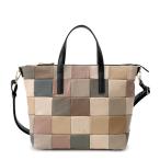 イビサ公式 トート ハンド バッグ 本革 レザー スクエア パッチ ワーク ハンドメイド ギフト プレゼント レディース 誕生日 日本製