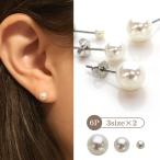 ピアス パールピアス6Pセット フェイクパール サージカルステンレス 結婚式 フォーマル シンプル 上品 プチプラ