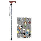 ショッピングスヌーピー スヌーピー ステッキ（折りたたみ）／グレー（マキテック）184955-23