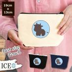 Yahoo! Yahoo!ショッピング(ヤフー ショッピング)ウシ シルエット ポーチ 小物入れ 化粧ポーチ コスメポーチ トラベルポーチ おしゃれ 収納 バッグ ギフト ミニポーチ コインポーチ かわいい シンプル プレゼン