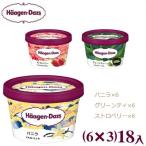 ハーゲンダッツ ミニカップ (6×3)18入(バニラ、グリーンティ、ストロベリー)