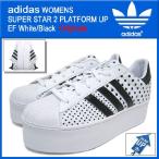 アディダス adidas スニーカー ウーマンズ スーパースター 2 プラットフォーム アップ EF White/Black オリジナルス メンズ (adidas Originals D65180)