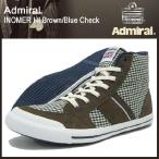 Yahoo! Yahoo!ショッピング(ヤフー ショッピング)アドミラル Admiral イノマー ハイ ブラウン/ブルーチェック メンズ 男性用（admiral inomer hi brown/blue check スニーカー SJAD0706-080586）