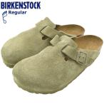 ビルケンシュトック サンダル BIRKENSTOCK メンズ 男性用 ボストン スエード レザー Faded Khaki レギュラー ( BOSTON SUEDE LEATHER Regular 幅広 1025788 )