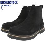 ショッピングビルケン ビルケンシュトック ブーツ BIRKENSTOCK メンズ 男性用 ハイウッド スリップオン ミッド スエード レザー Black レギュラー ( HIGHWOOD Regular 幅広 1028138 )