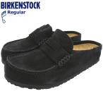 ショッピングBIRKENSTOCK ビルケンシュトック サンダル BIRKENSTOCK メンズ 男性用 ネープルズ ラップ スエード レザー Black レギュラー ( NAPLES WRAPPED Regular 幅広 1030795 )