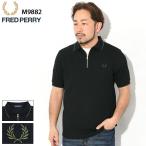 フレッドペリー ポロシャツ 半袖 FRED PERRY メンズ テクスチャード ジップ ネック ( M9882 Textured Zip Neck S/S Polo Shirt ポロ トップス )