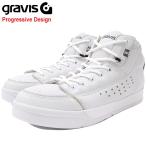 ショッピンググラビス グラビス スニーカー gravis メンズ 男性用 ターマック ハイカット DLX White/Black(TARMAC HC DLX Progressive Design ホワイト 01010-0002)