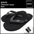 グラビス gravis クレッセント サンダル Black メンズ(男性用)(gravis CRESCENT Sandal Black ビーチサンダル 12854101-001)