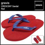 グラビス gravis クレッセント サンダル Red メンズ(男性用)(gravis CRESCENT Sandal Red ビーチサンダル 12854101-600)