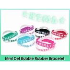 Yahoo! Yahoo!ショッピング(ヤフー ショッピング)エイチ・ティー・エム・エル html デフ バブル ラバー ブレスレット（HTML Def Bubble Rubber Bracelet）